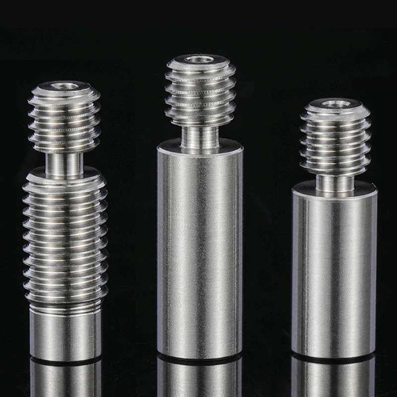 مقاومة درجات الحرارة العالية M6 الخيوط مقاومة للاهتراء السلس سبائك التيتانيوم أنبوب الحلق لملحقات الطابعة E3D V3D
