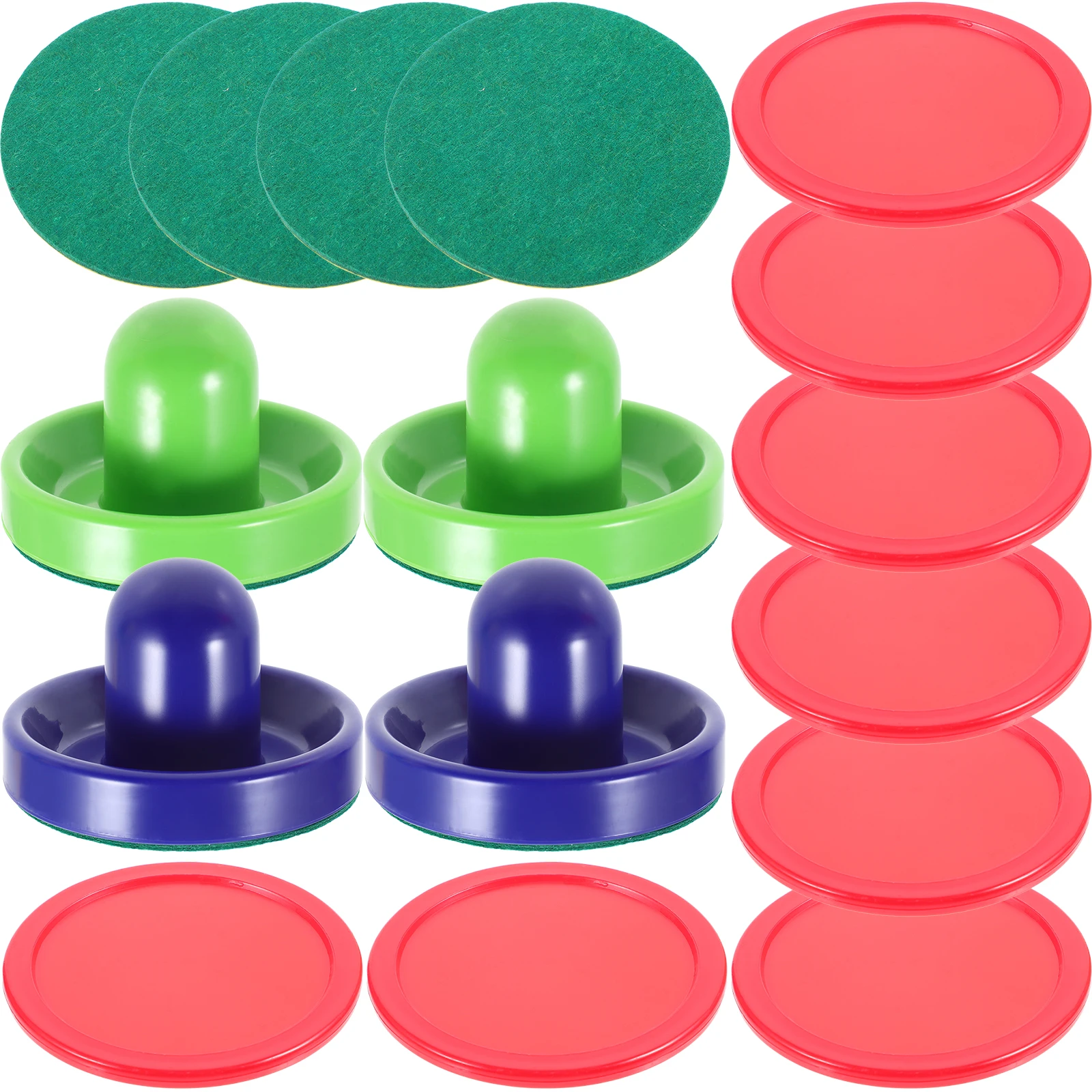 

1 set Air Hockey Accessories 96mm 64mm Pucks Felt Covers Table Ice Supplies Game Room Party Replacement Parts