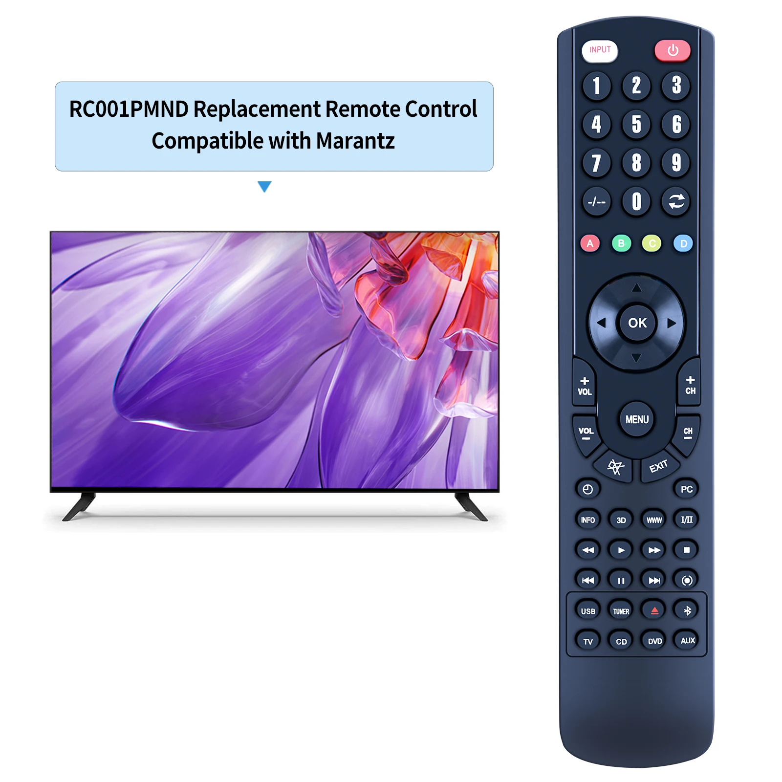 Remote Control pengganti baru untuk Marantz rc001pnd, ND8006, PM8006 ND8006N1SG