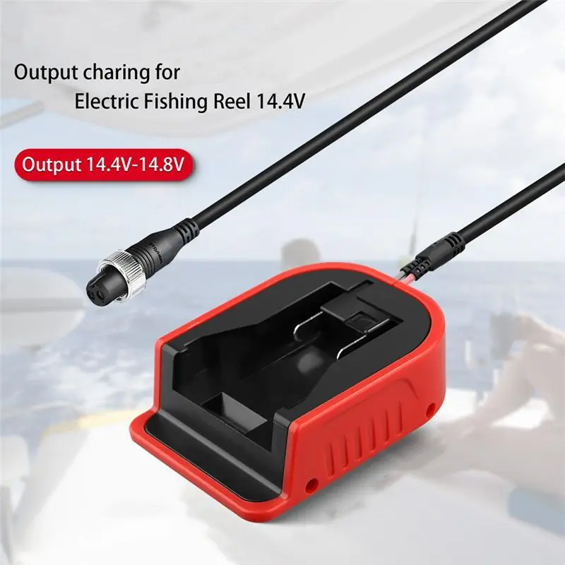 A33T-Battery Adapter For 18V M18 Battery For Daiwa BM2300/For Shimano 14.4V Beastmaster 9000 Electric Fishing Reel
