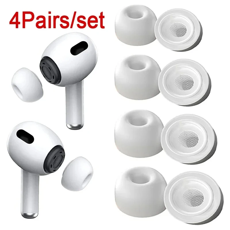 Soft Silicone Ear Tips for Airpods Pro 1st 2nd Protective Earbuds Cover with Noise Reduction Hole Ear-pads For Apple Airpods Pro