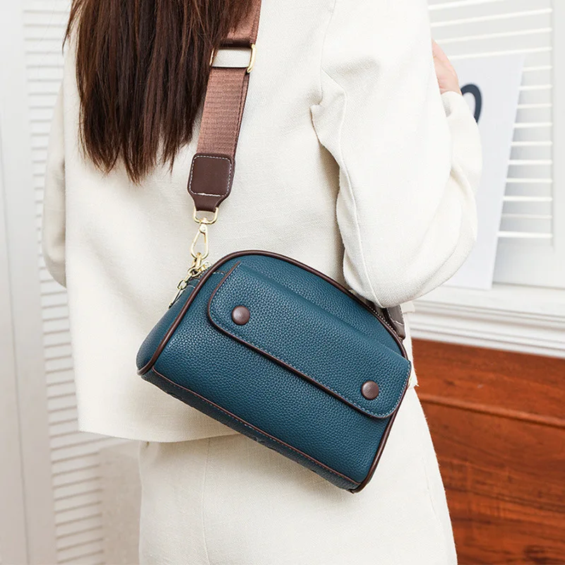 

2025 New Casual Shoulder Bag for Women, Double Zipper Spacious Crossbody with Top Handle, Extremely Chic and Very Versatile​