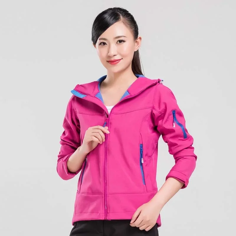 Men Women Autumn Outdoor Softshell Hiking Jacket Sport Waterproof Jackets Fleece Windbreaker Trekking Camping Coats JM07