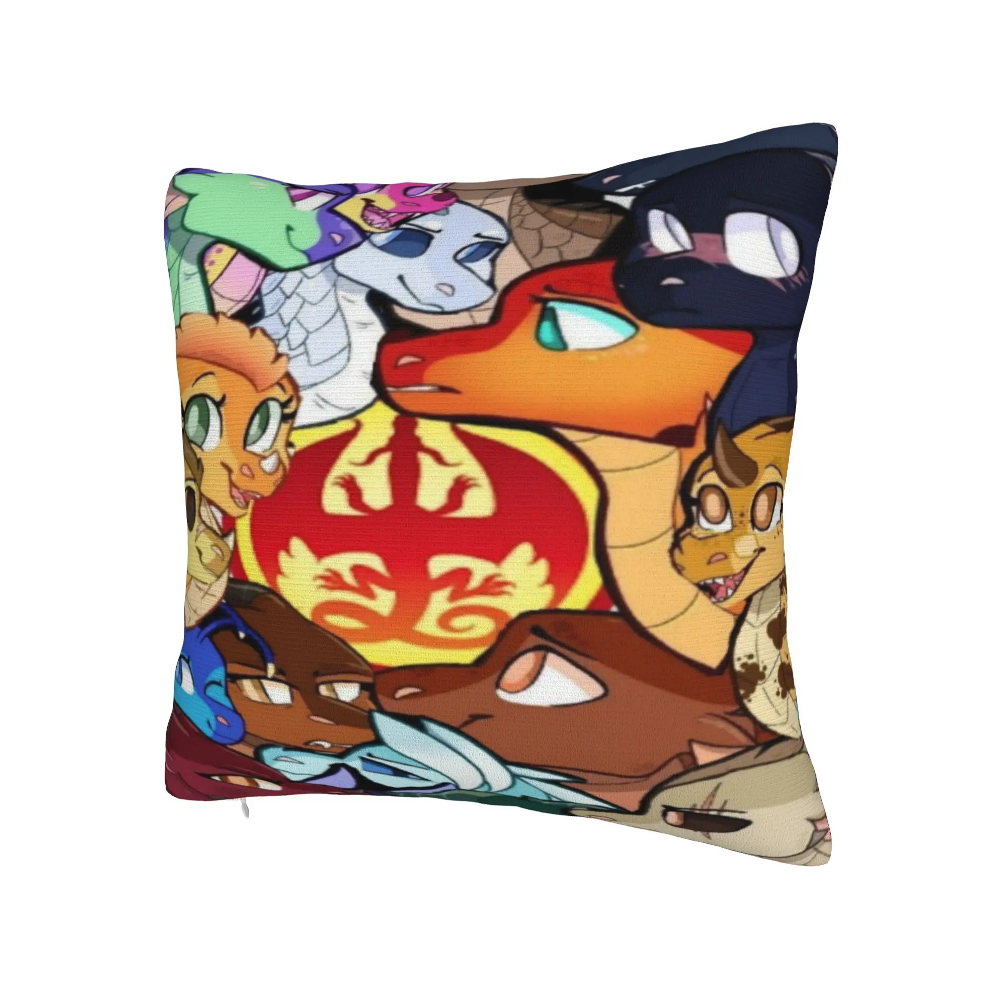Wing Of Fire dragon Printing Pillowcase Cushion Cover  Pillow Covers Soft and Sweet Home Decoration Zipper Multiple Sizes