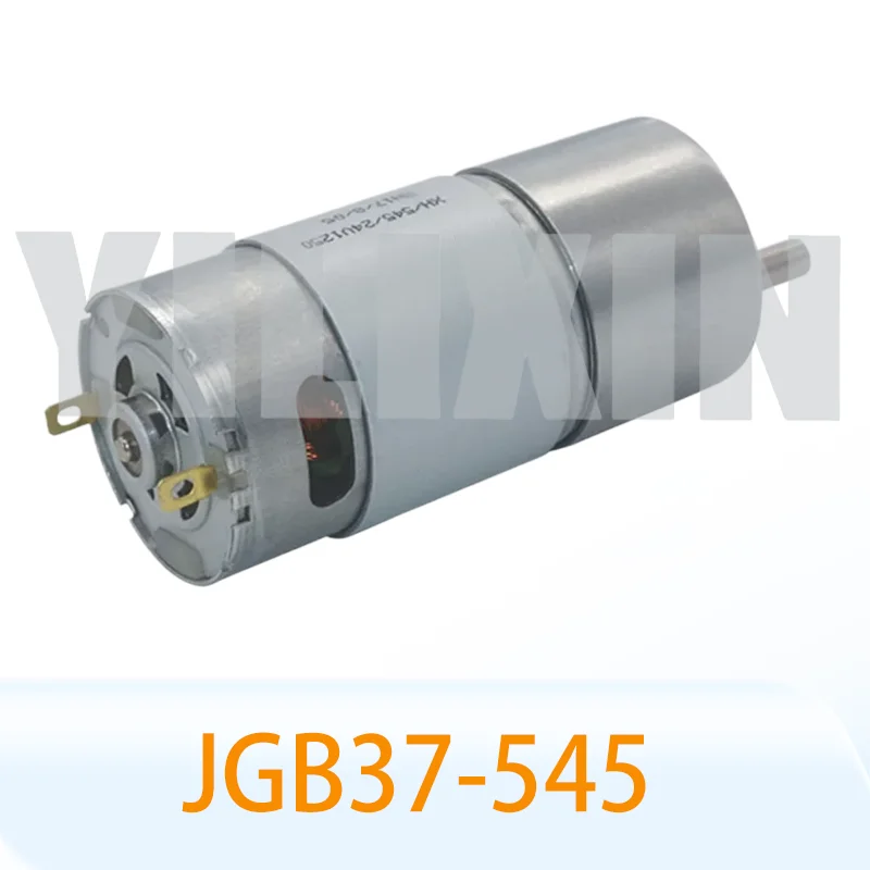Without Bracket JGB37-545 DC 24V 8/12/23/37/47/70/110/200/330/625/1000RPM High Torque All Metal Gear Box Electric Motor
