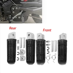 Motorcycle Front Rear Footrests Foot Pegs for Yamaha XJ6 FZ6 MT09 MT07 FZ8 FZ1 FZ400 FZ600 XJ600 XJ900 TDM850 T Black