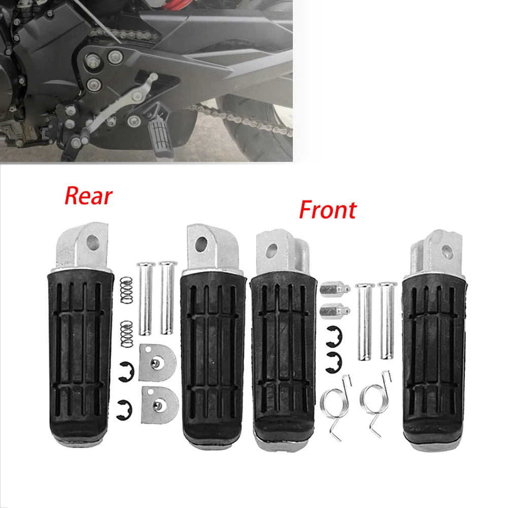 Podnóżki motocyklowe przednie tylne do Yamaha XJ6 FZ6 MT09 MT07 FZ8 FZ1 FZ400 FZ600 XJ600 XJ900 TDM850 T czarny