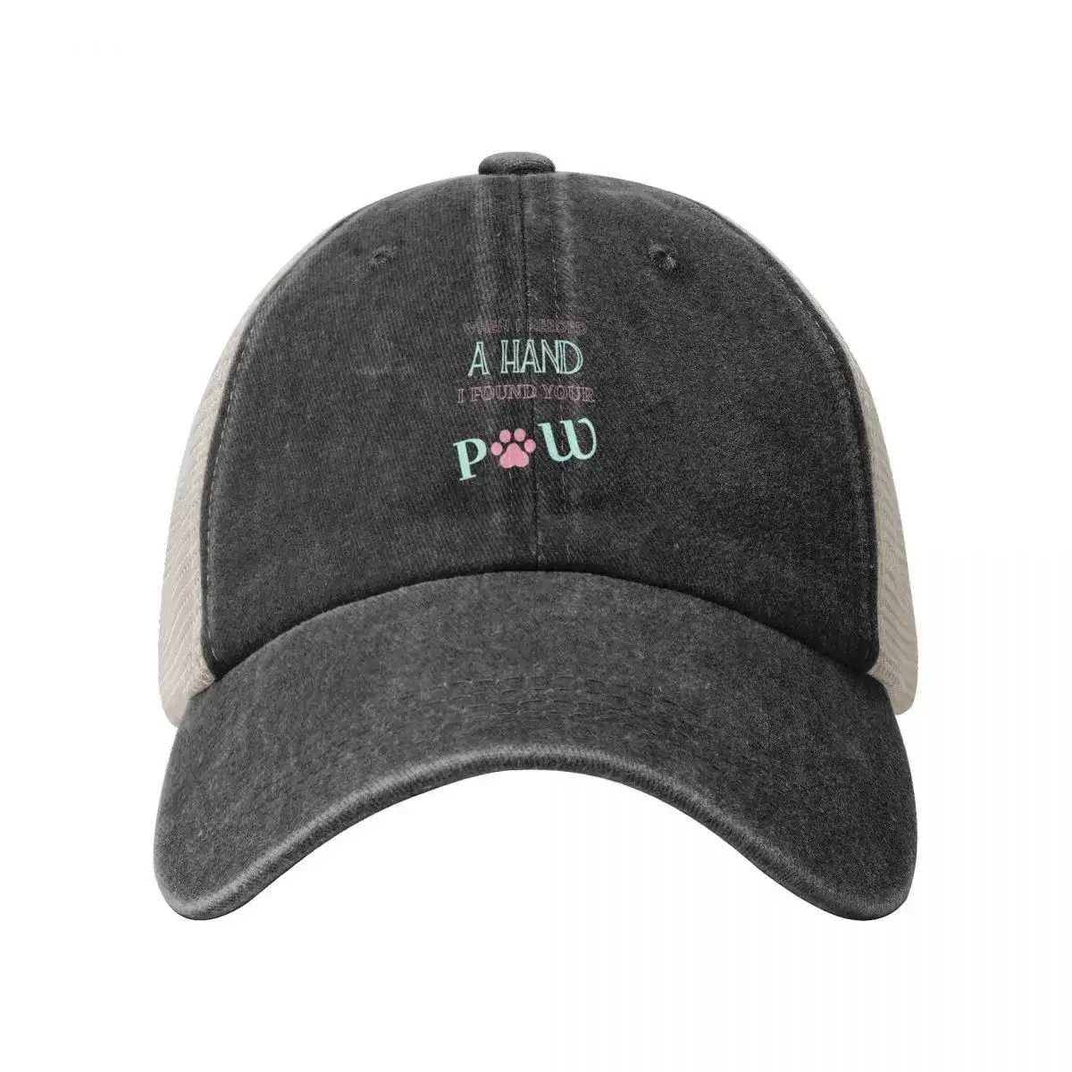 When I needed a hand I found your paw Baseball Cap Horse Hat Military Tactical Cap Female Men's