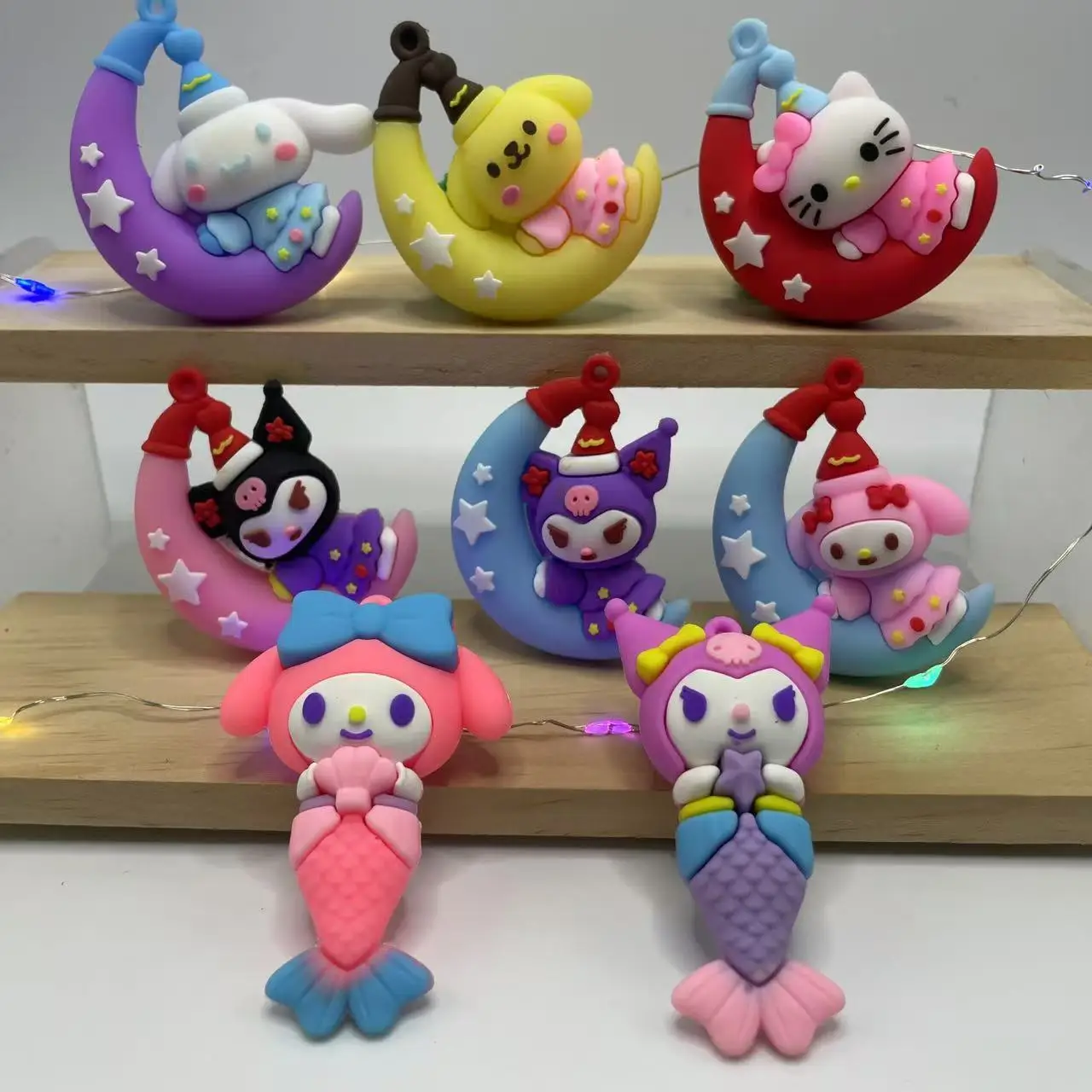 

Kawaii Cartoon Characters Kulomi Hello kittyMy melody Pochacco Children's Toys Birthday Gifts Handmade DIY Keychain Wholesale