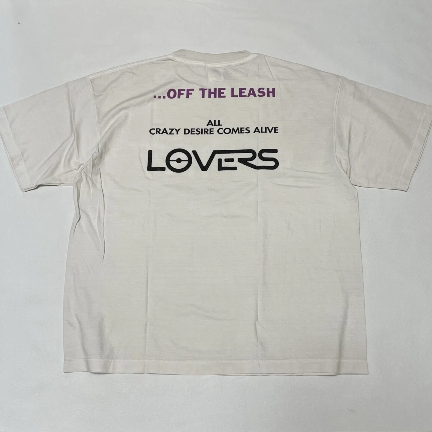 SAINT OFF THE LEASH ALL CRAZY DESIRE COMES ALIVE LOVERS T Shirt Men Women Oversize Tee Tops T-Shirt