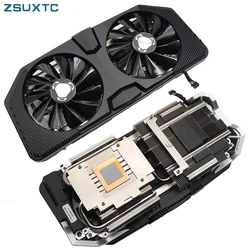 FDC10U12S9-C CF1010U12S RX 5700XT、RX-57XT86OD GPU Fan，For XFX Radeon RX5700 5700 XT THICC II Ultra Video card cooling heat sink