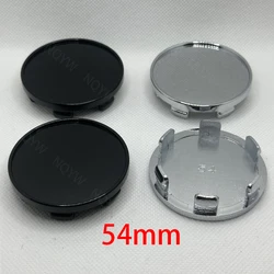 4Pcs 54mm Car Wheel Center Hub Caps Car Wheel Rim Hubcap Badge Covers Auto Accessories Fit 50mm Flat Logo Sticker Decals