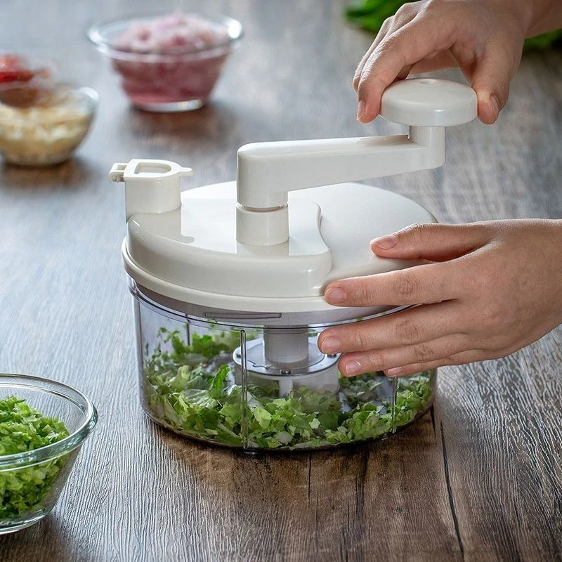 Hand‑Crank Manual Vegetable Chopper, Household Stuffing Cutter Kitchen Food Mincer Tool