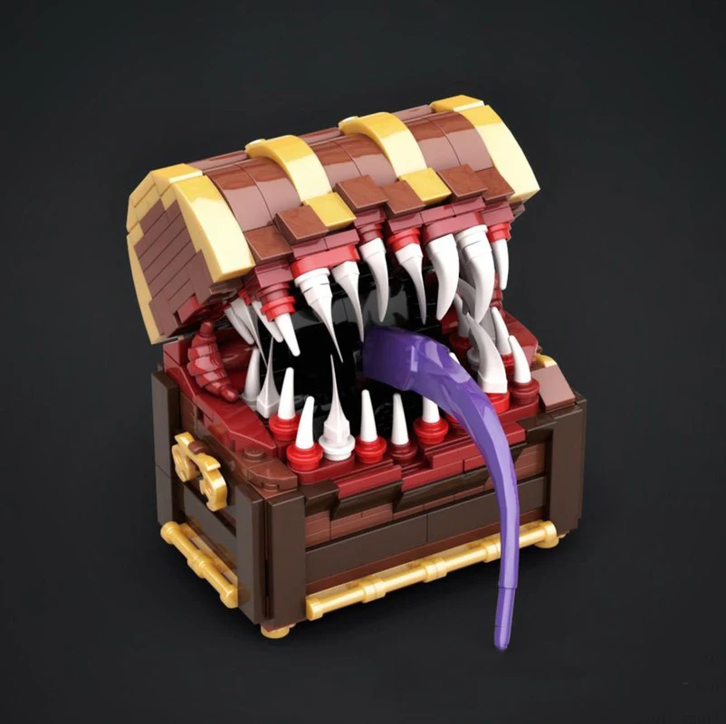 

421 шт. MOC Mimic Dungeonsss & Dragonser замок модульные DIY сборка строительные блоки развивающие игрушки для детей подарок на день рождения