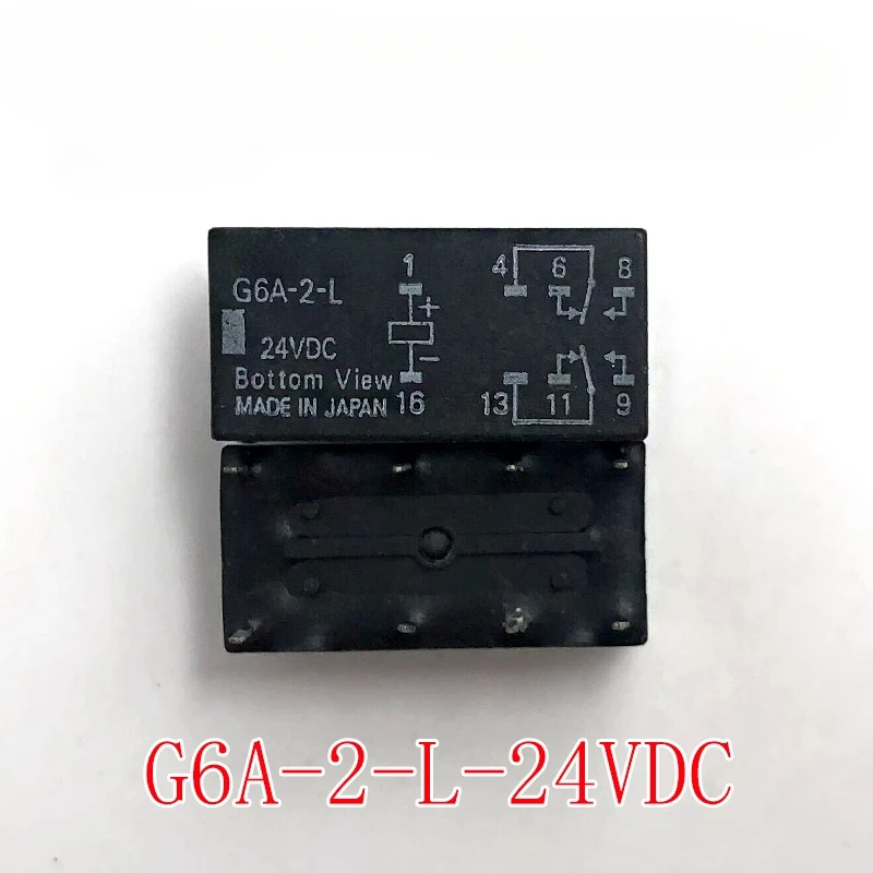 5PCS/LOT  G6A-2-L-24VDC  2A    RELAY GENERAL PURPOSE DPDT 24VDC Signal Relay