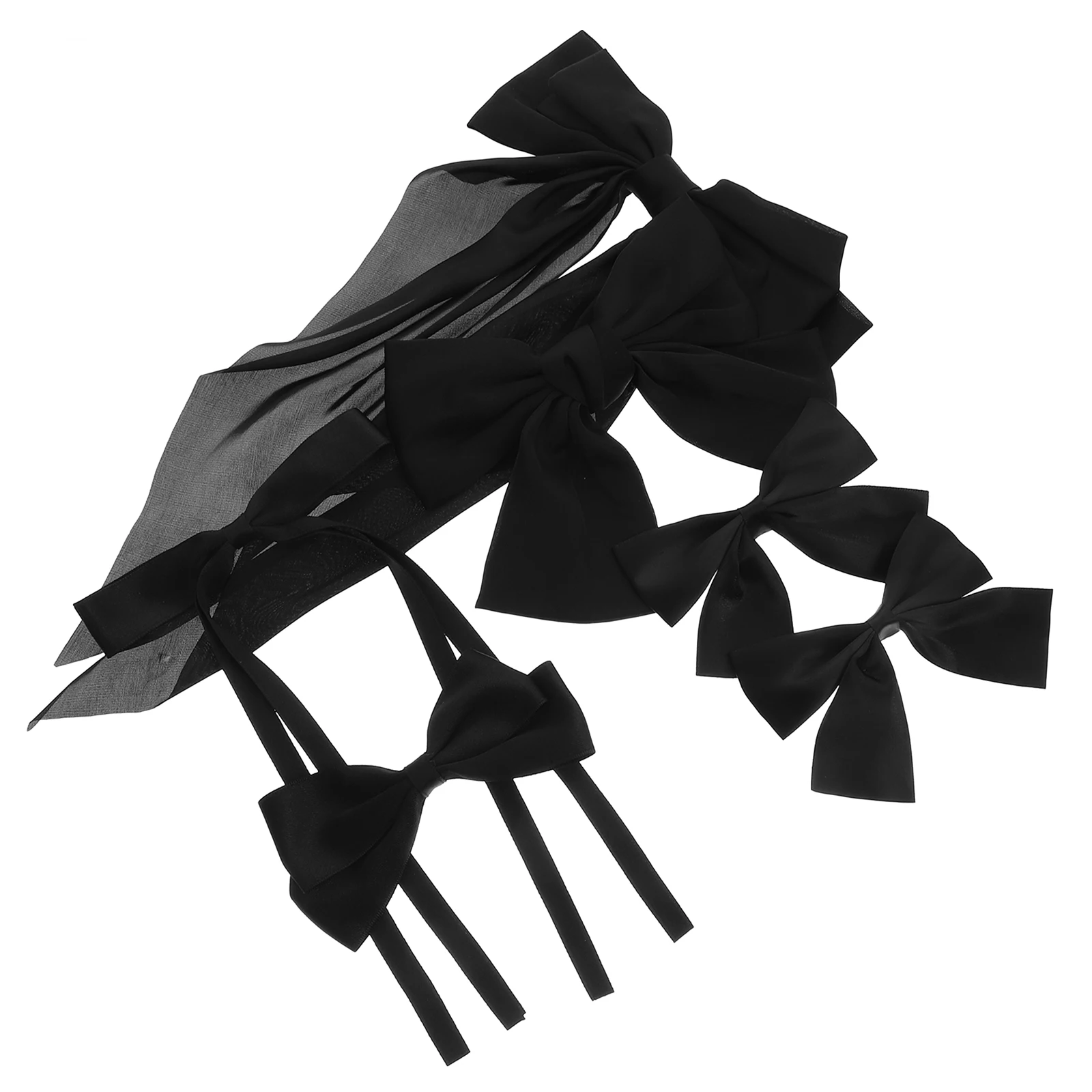

6 Pcs For Women Bow Clips Large Large Bows Long Bows Women Bow Hair Clips Hair Accessories Reusable Stylish Gifts