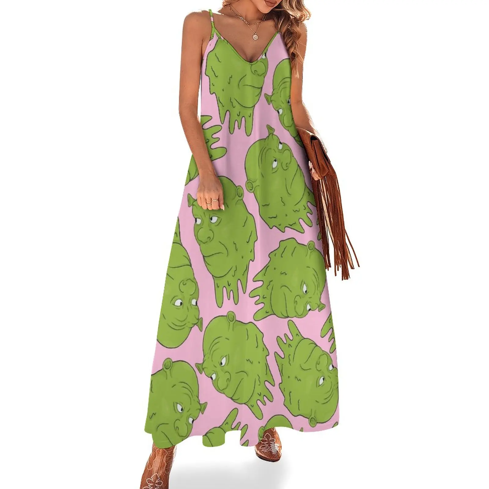 

Shrekface Sleeveless Dress Dresses womens dress Women's clothing