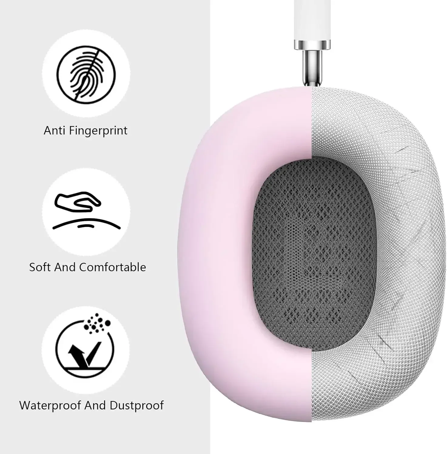 Silikonowe etui na słuchawki AirPods Max, silikonowe obudowy na akcesoria Apple AirPods Max