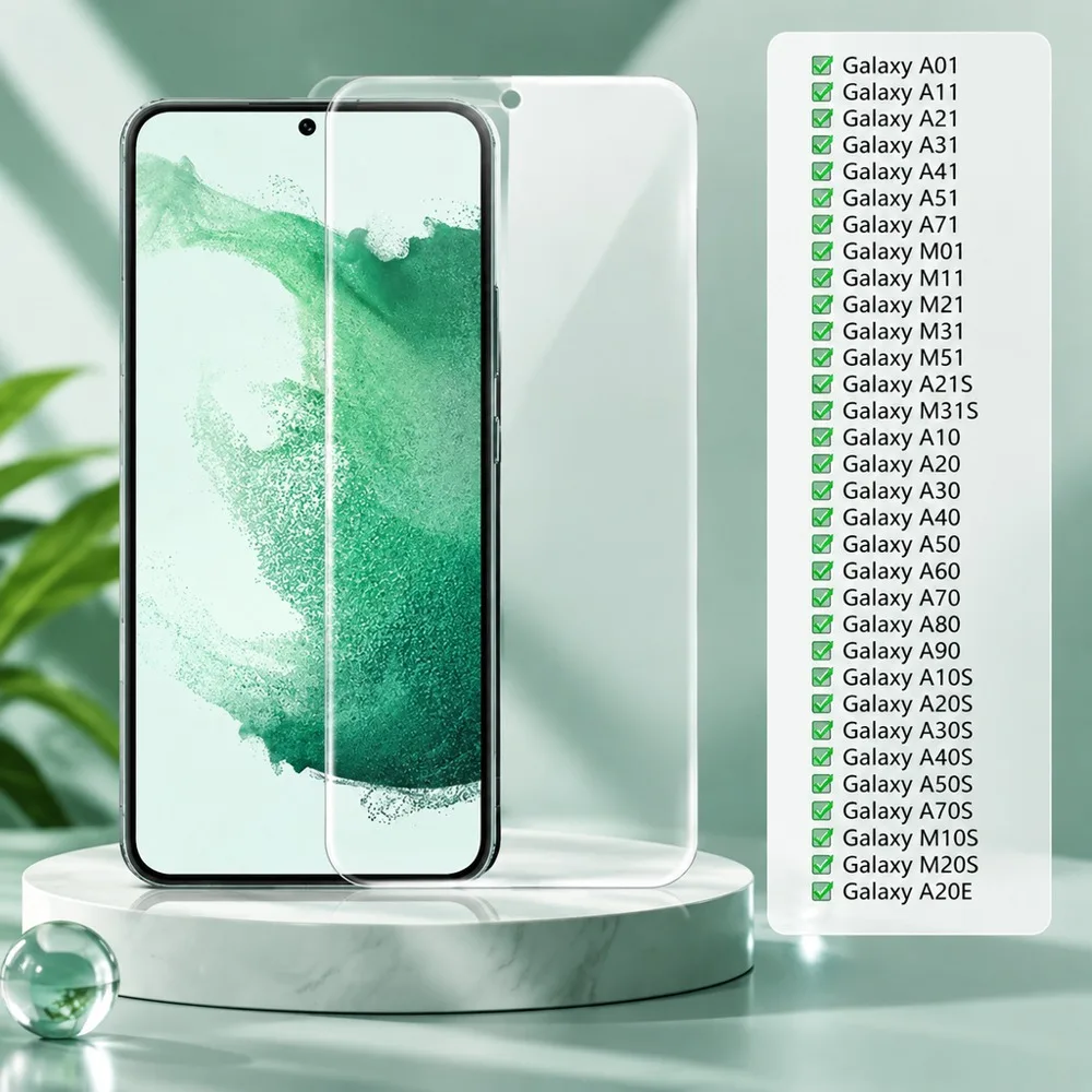3PCS Tempered Glass For Samsung Galaxy M35 M51 M53 M54 M55 M56 M62 Screen Protector For Samsung Galaxy M11 M12 M13 M14 M15 M16