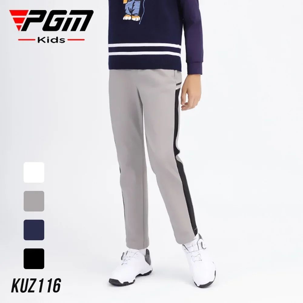 PGM Golf Children's Sports Pants Boys' Pants Autumn/Winter Youth Clothing Warm Sports Pants