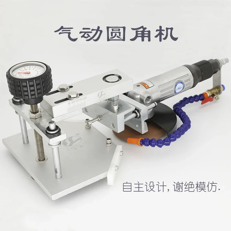 Pneumatic  chamfering  new small safety angle edging machine light angle grinding machine ceramic  rock fillet machine in stock