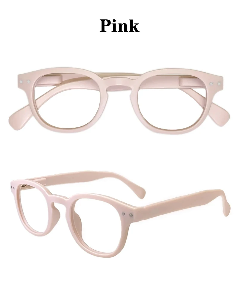 Mai Blume Lesebrille Frau Mode Leser Mann Promotion Brille 400 mit Federscharnier runde Form – Detail 5