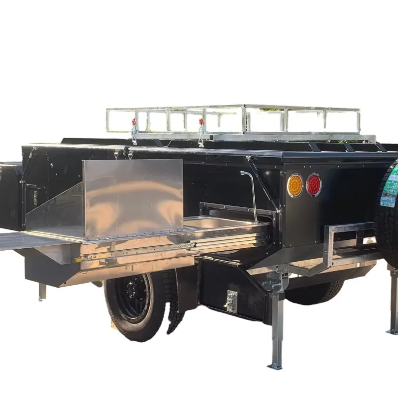 ระบบครัวแบบเลื่อนได้ตกแต่งสวยงาม อลูมิเนียมสำหรับคาราวาน รถบ้านออฟโรด เต็นท์ลมสำหรับเดินทาง