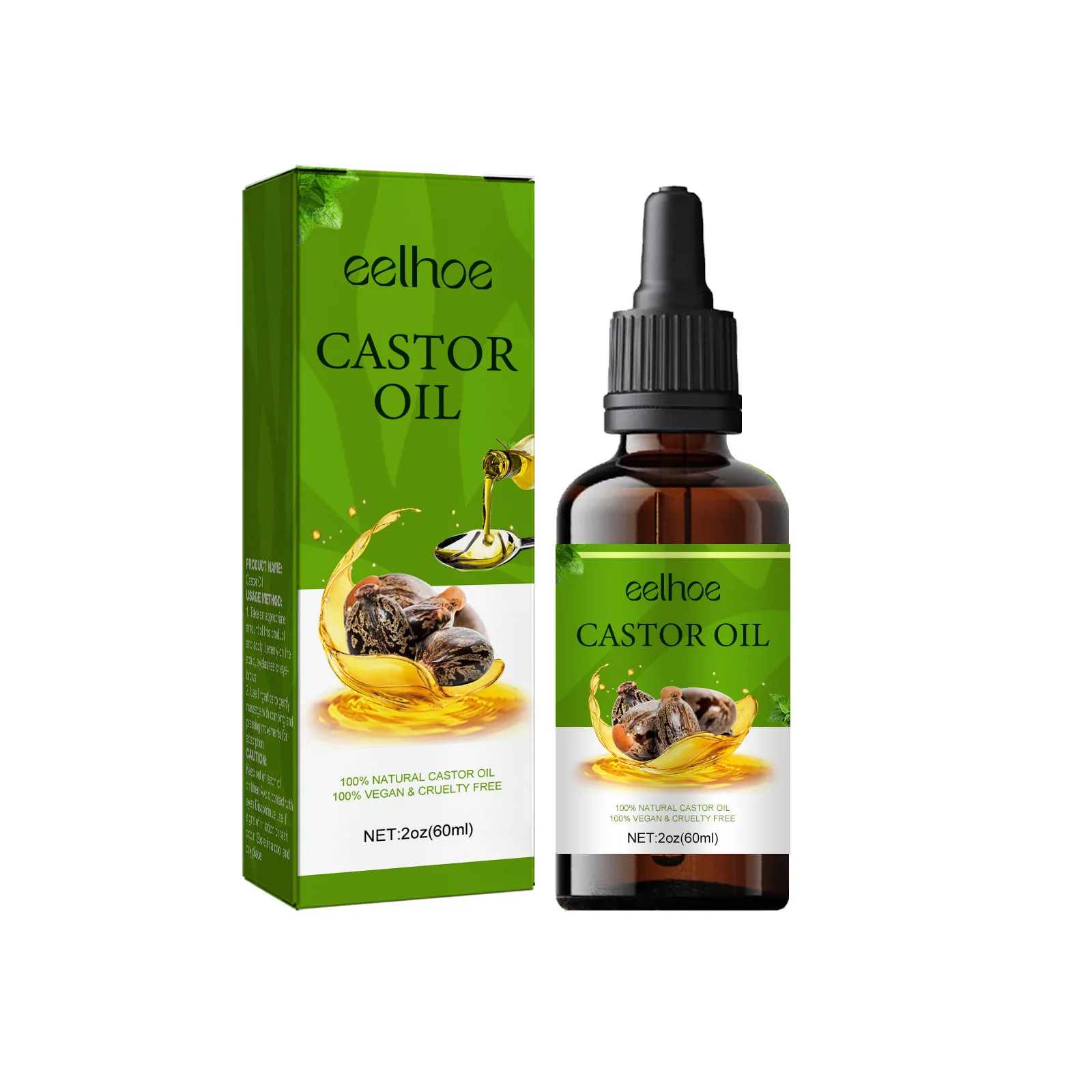 Castor Hairs Oil Repairing Damaged Hairs Treatment Essential Oil Dry Frizz Hydrated Scalp Care Nourishment Serum Products Beauty