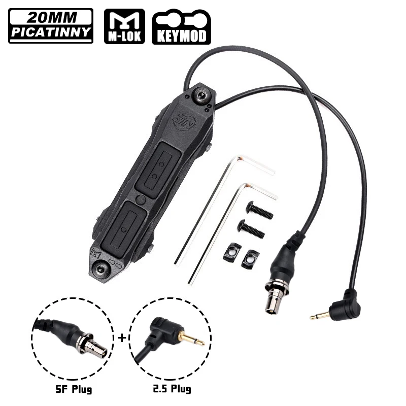 وادسن التكتيكية Surefir M600 M300A M600U مصباح يدوي 400/600 لومينز الضوء الأبيض PEQ أحمر أخضر أزرق نقطة الليزر المزدوج التبديل كشاف مصباح