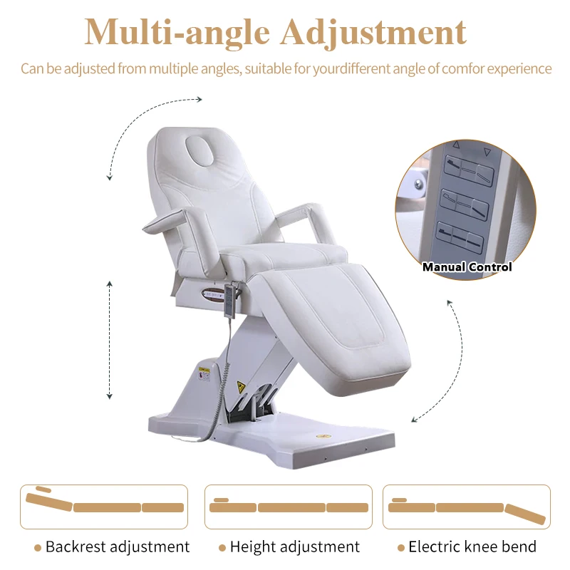 Luxury Electric Massage  Beauty Bed  Eyelash Extensions Aesthetics 3 Motor System Customizable Colors Ideal  Spas Salons Tattoo