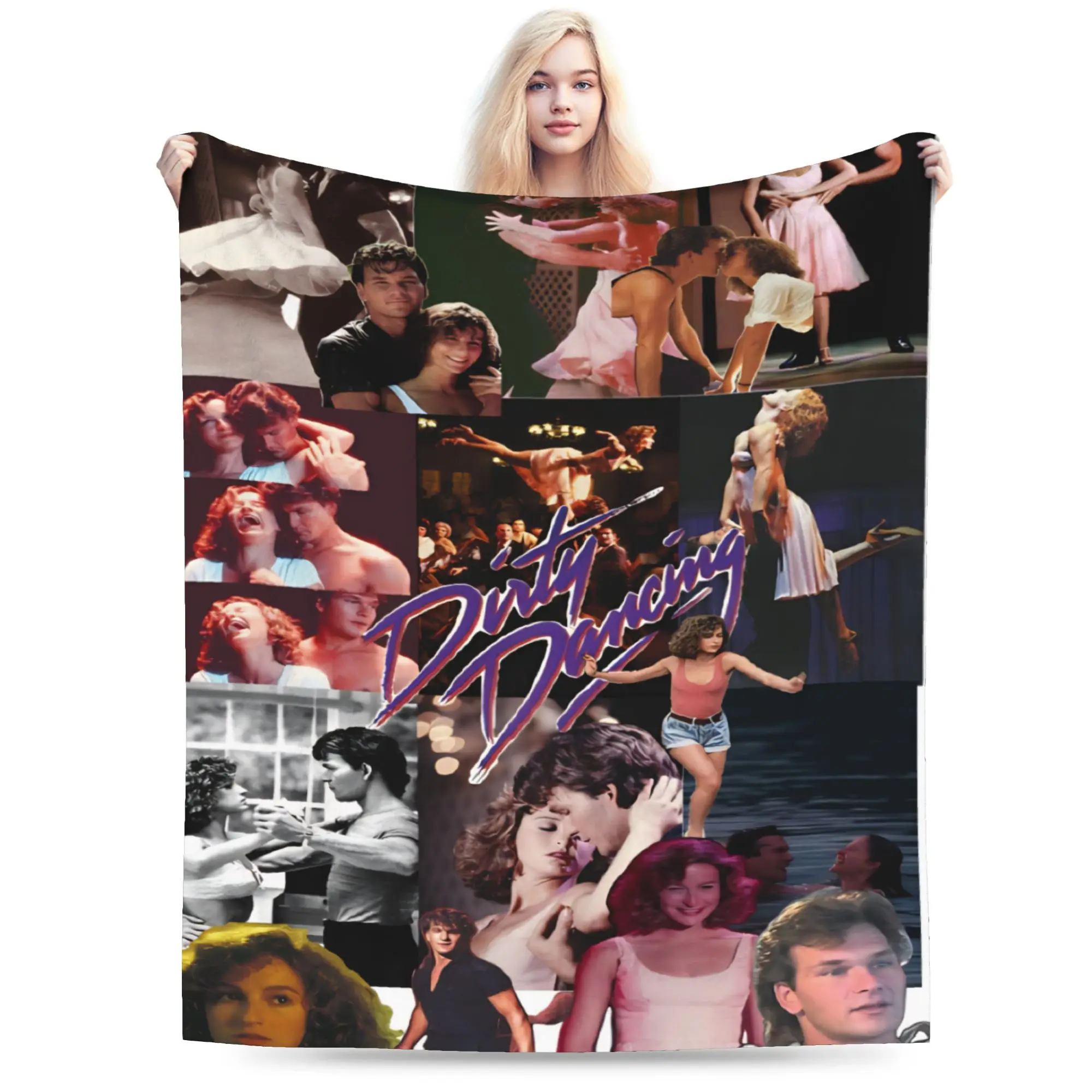 Dirty Dancing Blanket Multi-size Soft Fuzzy Plush  Throw Blankets for Sofa Couch and Bed