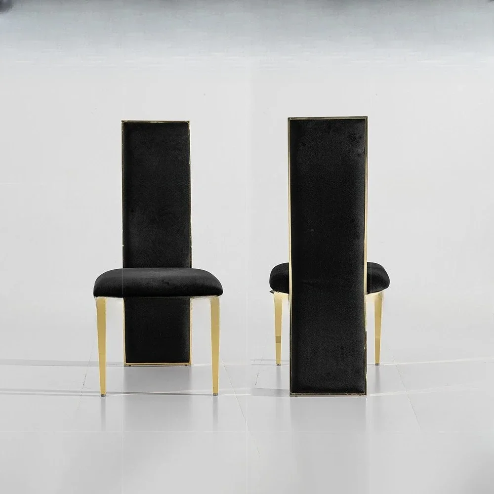 Modern light luxury dining chair home high-end sense wedding modern simple Italian villa high-end designer chair