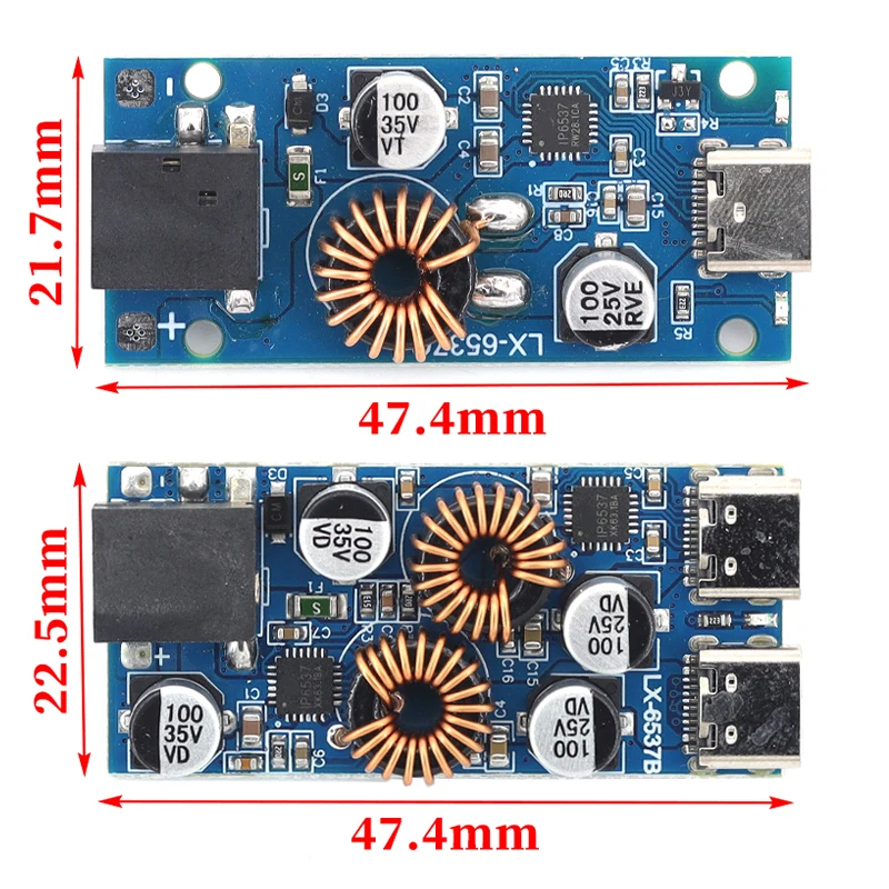 30W Fast Charging Module Single Dual Type C Port PD QC Quick Charge Board For Huawei Iphone Modification