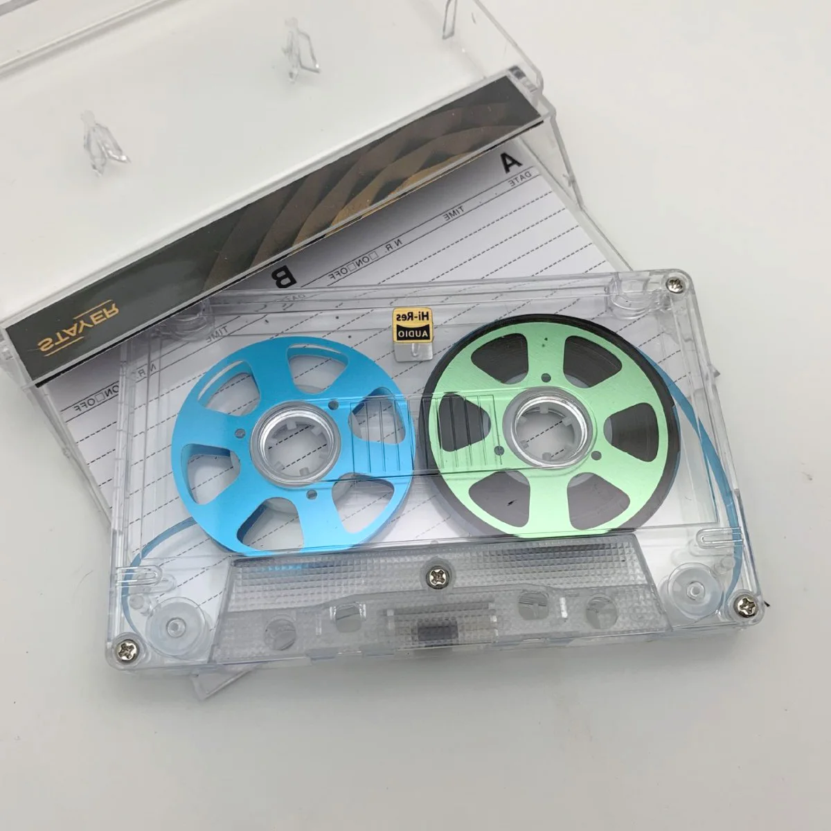 Retro Reel-to-Reel-Kassette, beidseitig beschichtetes Metall, 50 Minuten, leeres Kassettenband für Walkman-Aufnahmen (mit 50-minütigem Band) – Detail 1