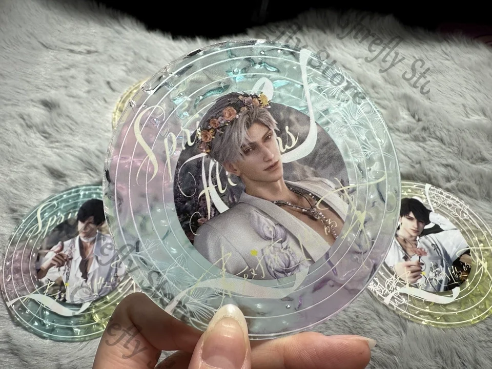 

Love and Deepspace Xavier Sylus Caleb Acrylic Record Coasters Rafayel Zayne Ornaments Cosplay Display Decoration Collection