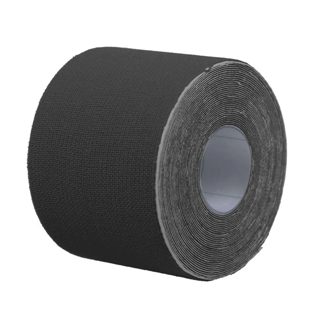 

Women Under Breast Lifting Bra Tape Girls Non-woven Fabric Silicone Nipple Cover Sticker, 20mx5cm, Black