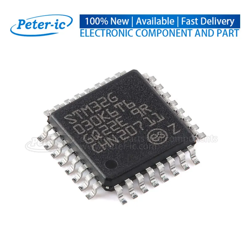 STM32G030K6T6 STM32G 030K6T6 STM32G030K6T6TR LQFP-32 ARM-M0 8KB 64MHz FLASH Microcontrollers MCU CPU Available Peter-ic (1pcs)