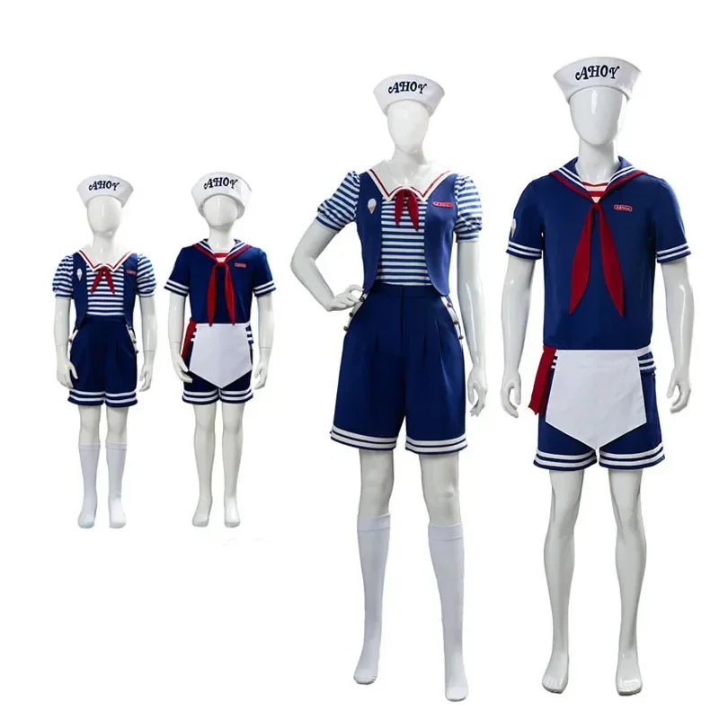 

Steve Cosplay Robin Waiter Costumes Uniform Suit Halloween Carnival Costumes For Adult Kids Role Playing M17