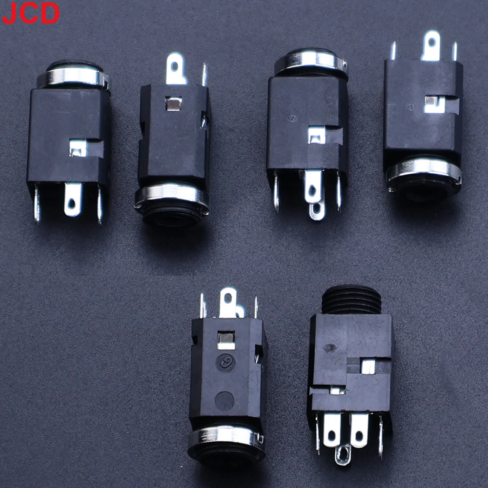 

JCD 10pcs 3.5mm 3/4/5 Pin Vertical Socket Female Socket Jack with Screw 3.5 Audio Headphone Connector PJ-341 Earphone Hole