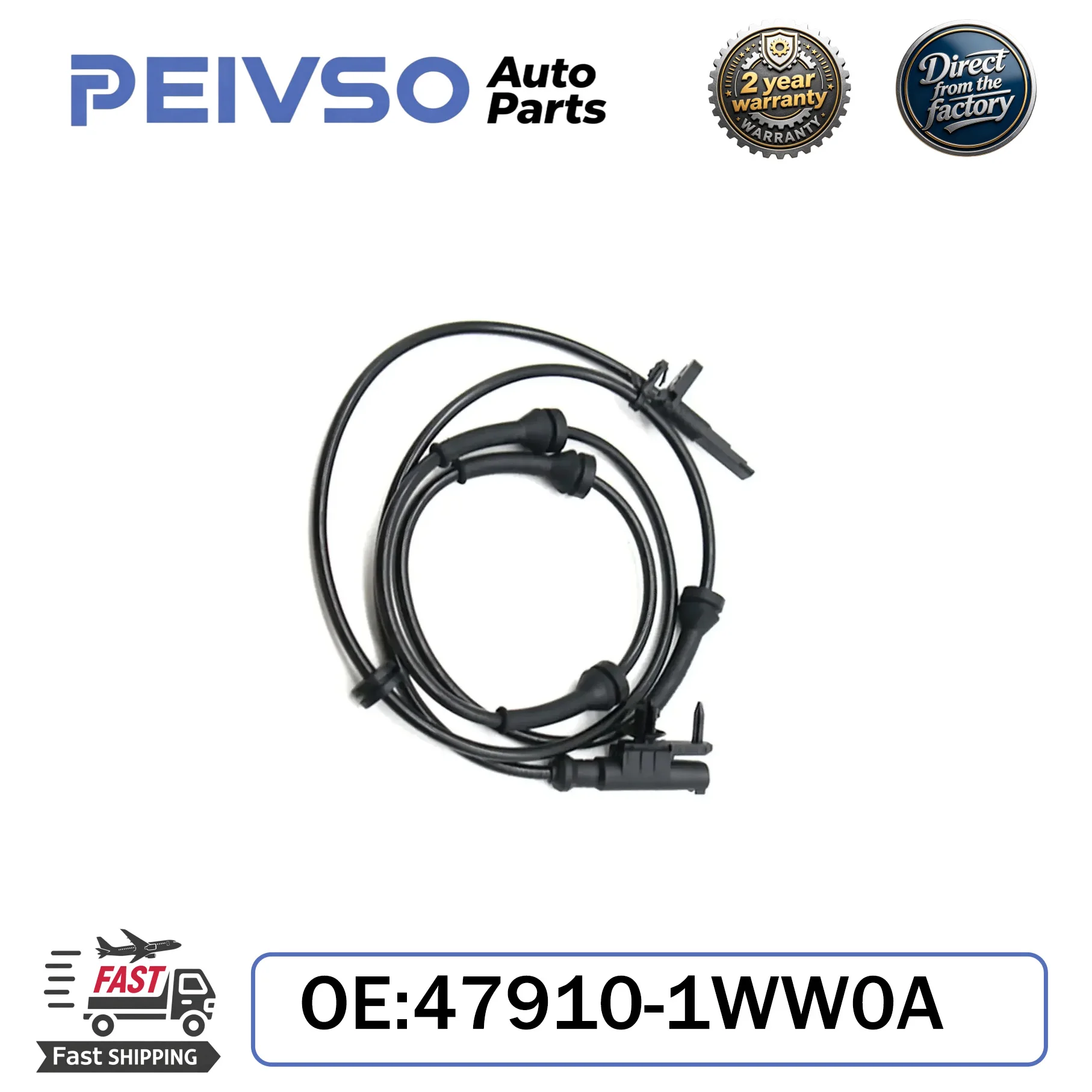 

PEIVSO NEW 47910-1WW0A 479101WW0A 0265008383 Front LH/RH ABS Wheel Speed Sensor For Infiniti EX35 FX35 FX37 FX50 QX70
