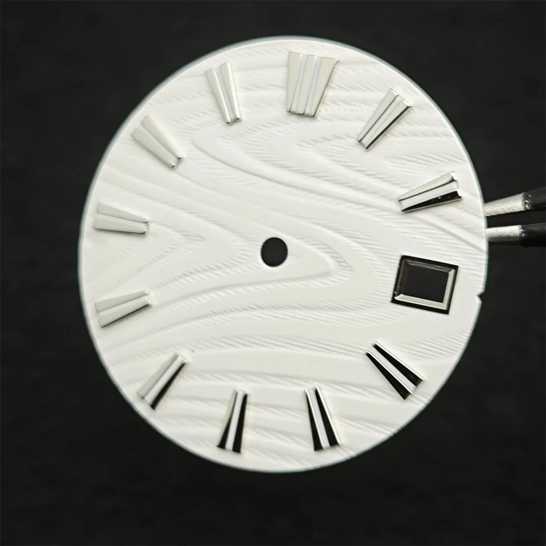 NH35 ساعة الطلب 28.5 مللي متر S-الملمس نمط الطلب الأخضر مضيئة ساعة وجوه ساعة اكسسوارات لحركة NH35/ NH36/ 4R/ 7S