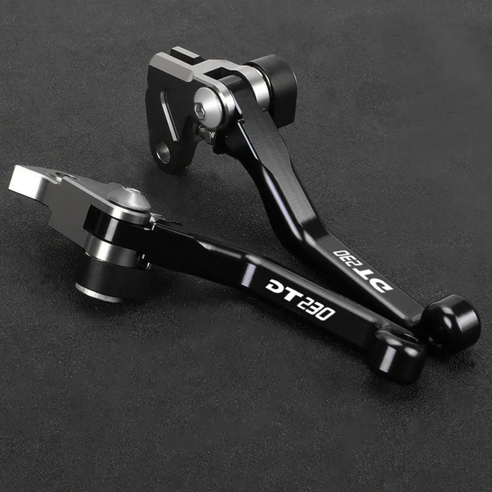 Motocross Aluminum Alloy Folding Pivot Brake Clutch Levers Handle For YAMAHA DT230 LANZA 1997 -2001 DT230 Off-Road Pit Dirt Bike