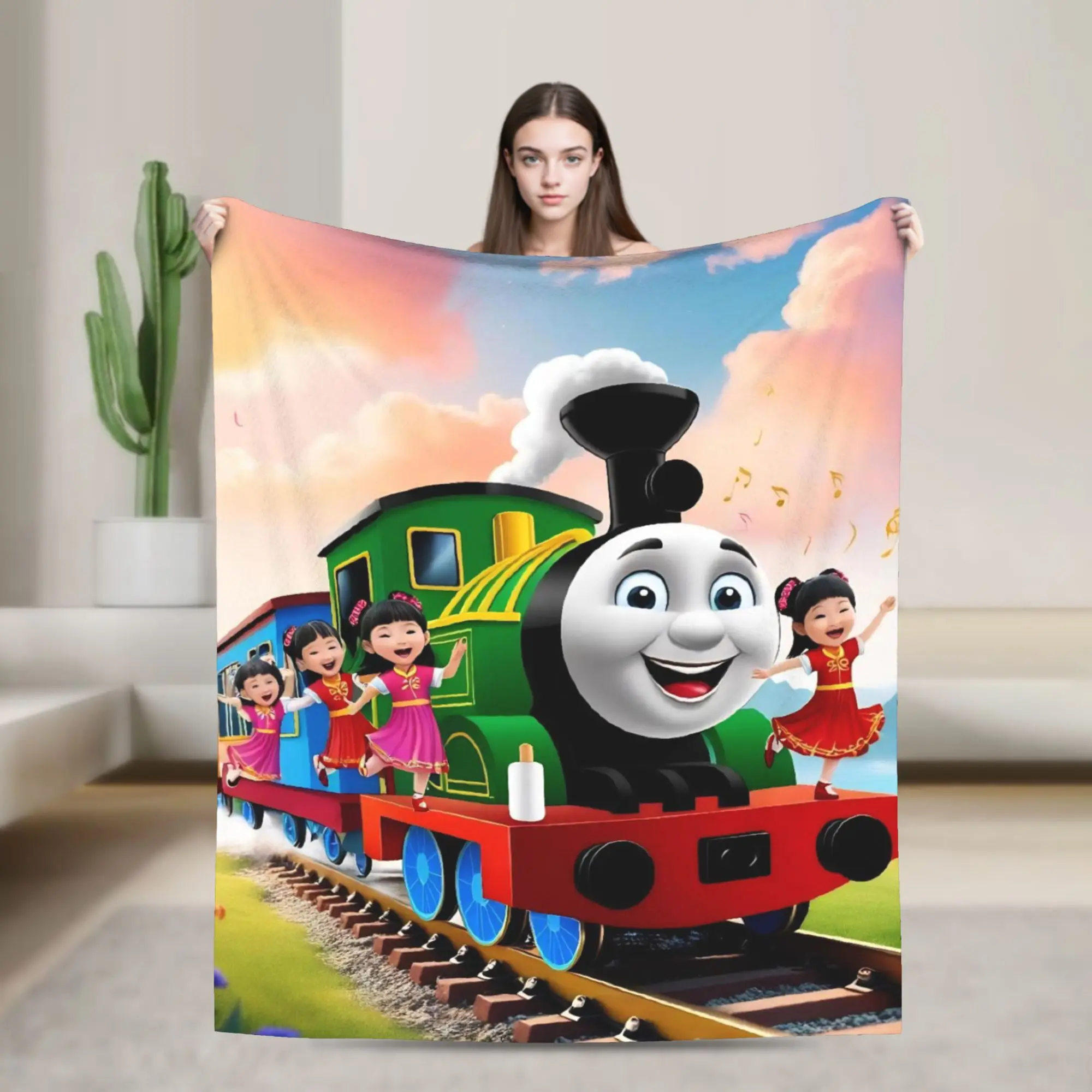 

Одеяло T-thomas and Friends, фланелевое легкое тонкое одеяло для отдыха, одеяло для дивана