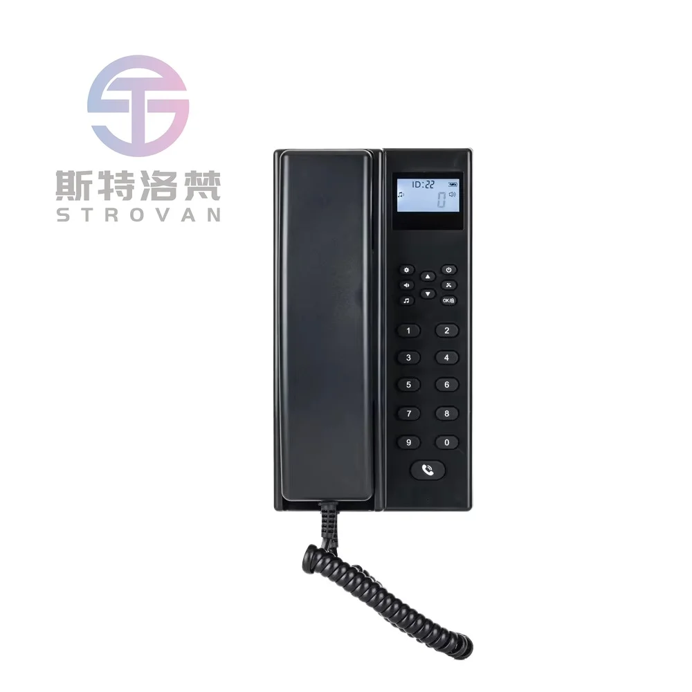 Wireless Communication Room To Room System Audio Hands-free Intercom LCD Phone Anti-jamming Phone for Hotel Warehouse Office