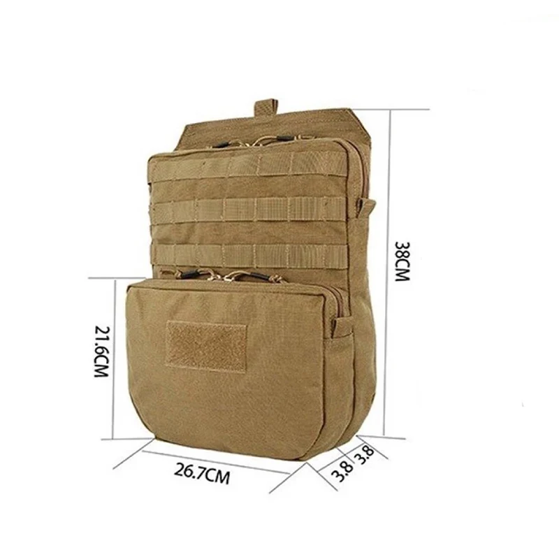 Tactical Molle Vest Water Hydration Pouch Water Bag Durable Pouch Attached to Tactical Vest Hydration Backpack