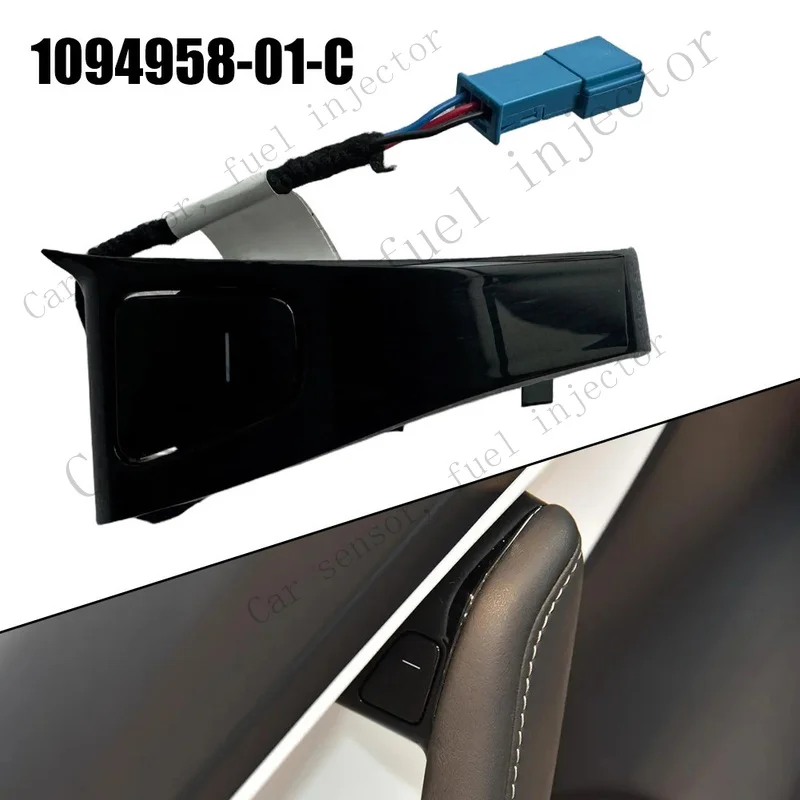 Q+ Car Rear Left Door Switch Button for Tesla Model 3 2017 to 2020 OEM 109495801C
