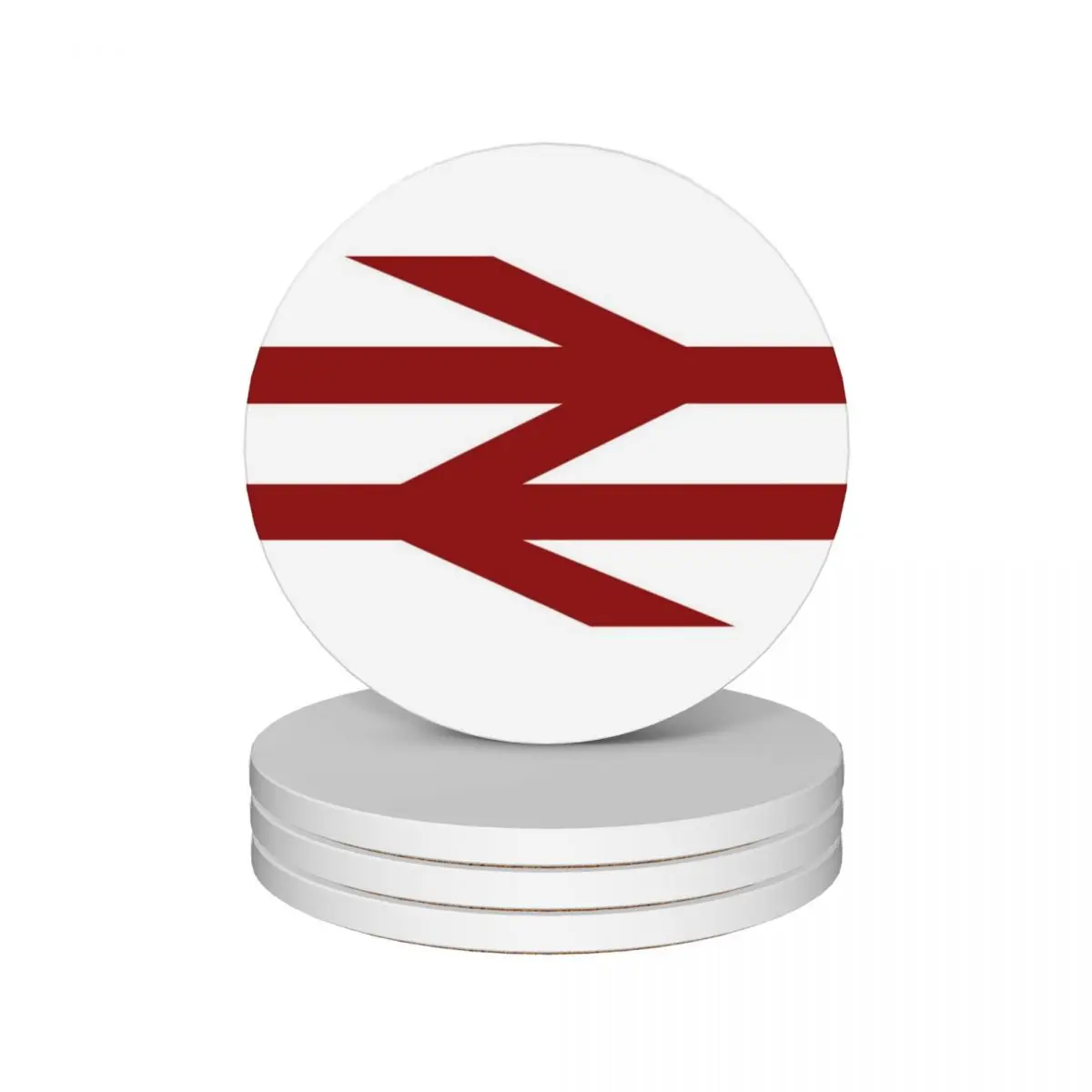 

British Rail Red Ceramic Coasters (Set of 4) tile mug mat Cup for tea Coasters