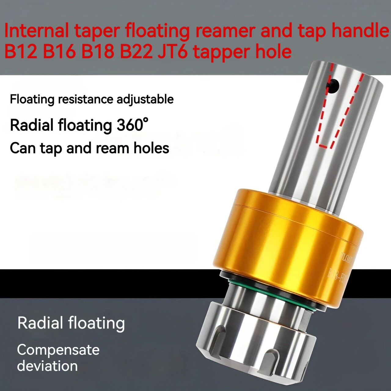 Automatic Centering Reamer Radial Floating 360 Degree Tool Holder  FDER20 ER25 ER32 B12 B16 B18 B22 JT6  Tapping Tool Holder