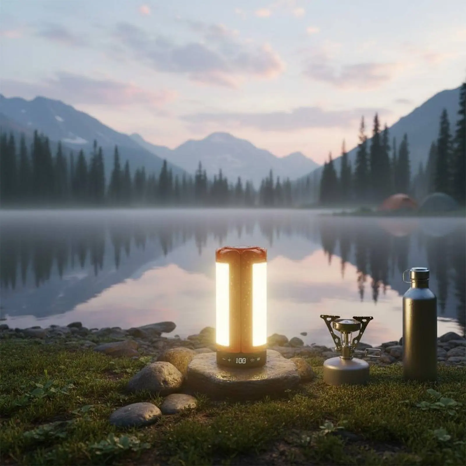 Telescopic Tent Lamp Adjustable Height Portable Camping Lamp Folding Camping Light Dimmable Outdoor Lighting view 5
