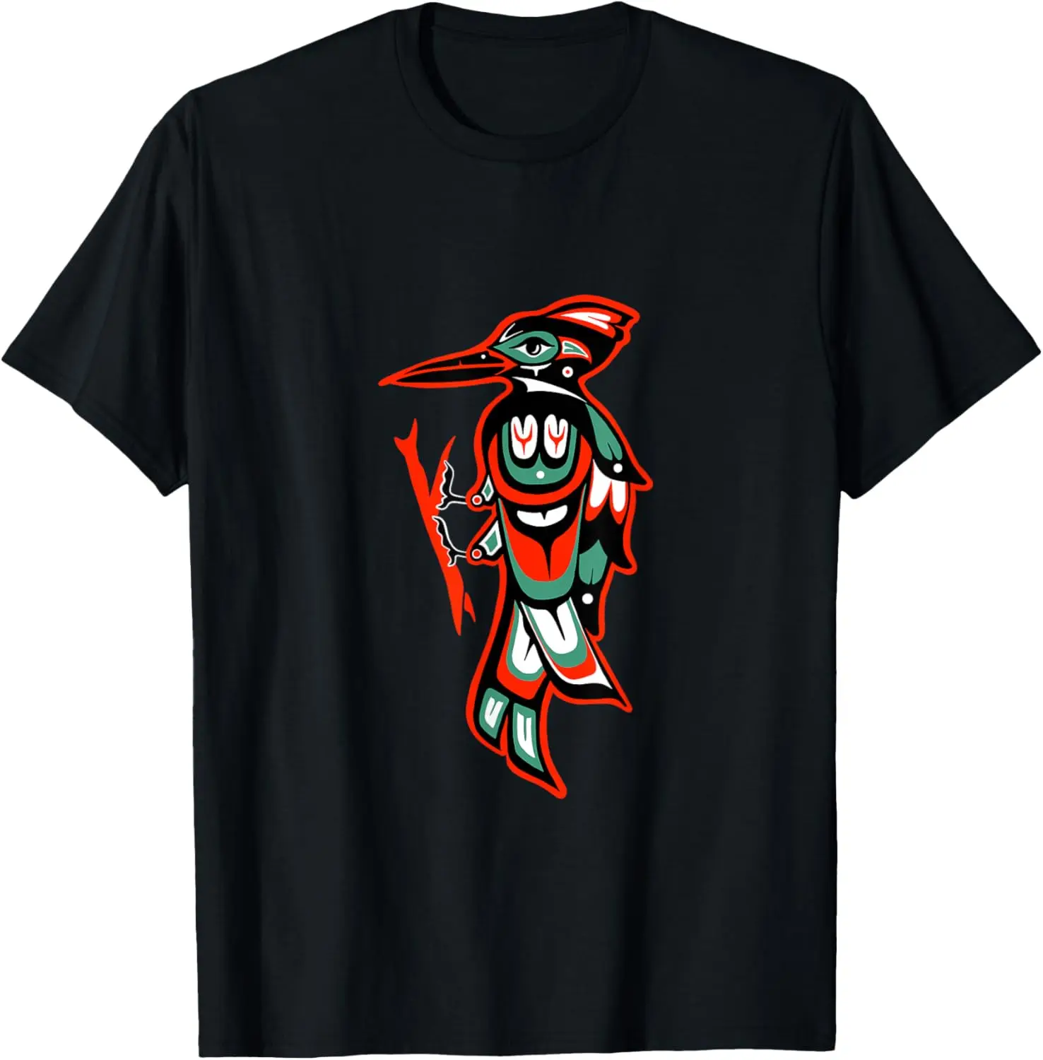 

Haida art, Style, Woodpecker Totem T-Shirt